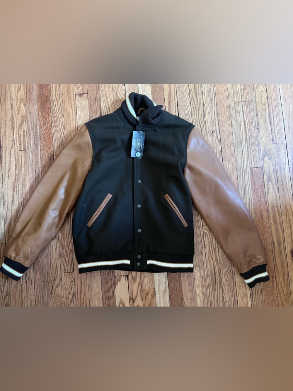 Dehen 1920 Varsity Jacket Loden/Rust XL NWT